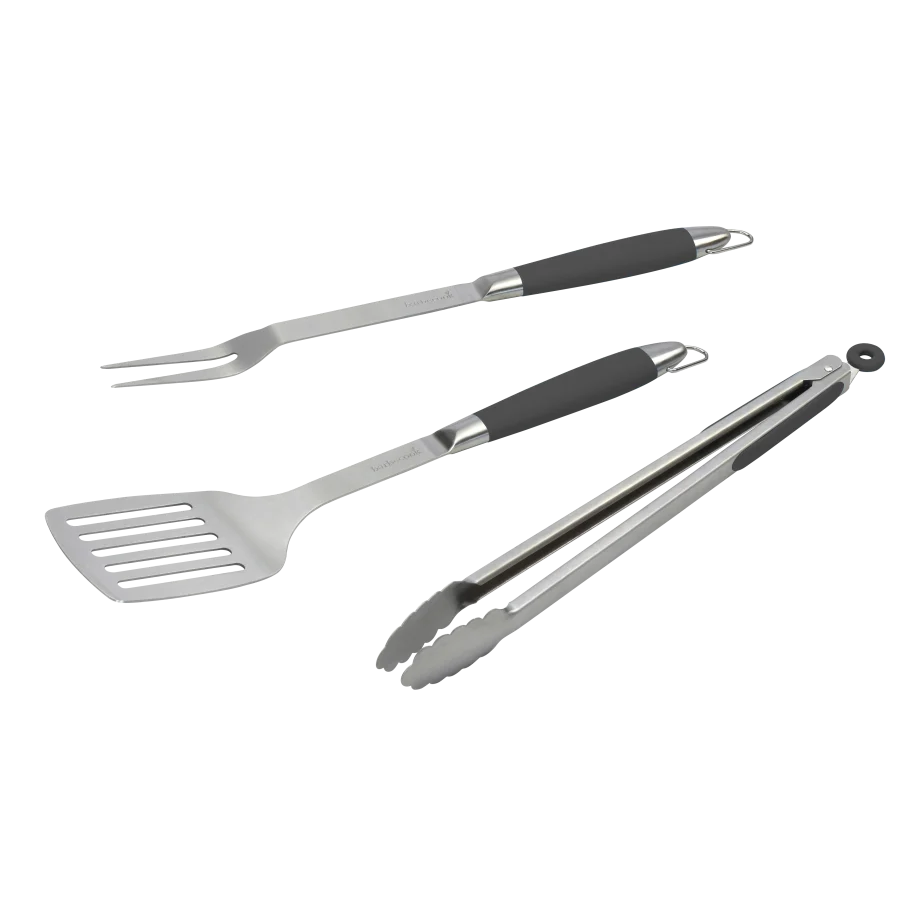 Barbecook Black Pepper BBQ set with fork, tongs and turner Black Pepper BBQ set with fork, tongs and turner — BC-ACC-7024 (EU)