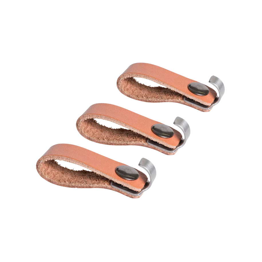 Barbecook Set of 3 leather and stainless steel hooks — BC-ACC-7103 (EU)