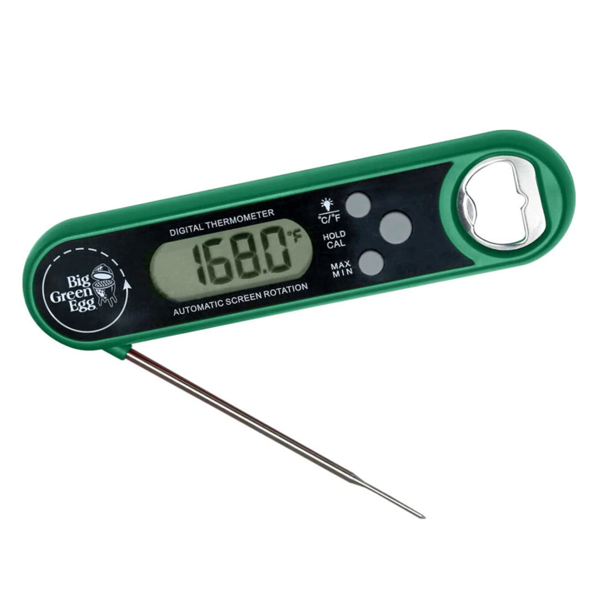Big Green Egg Instant Read Digital Thermometer with Bottle Opener Instant Read Digital Thermometer with Bottle Opener