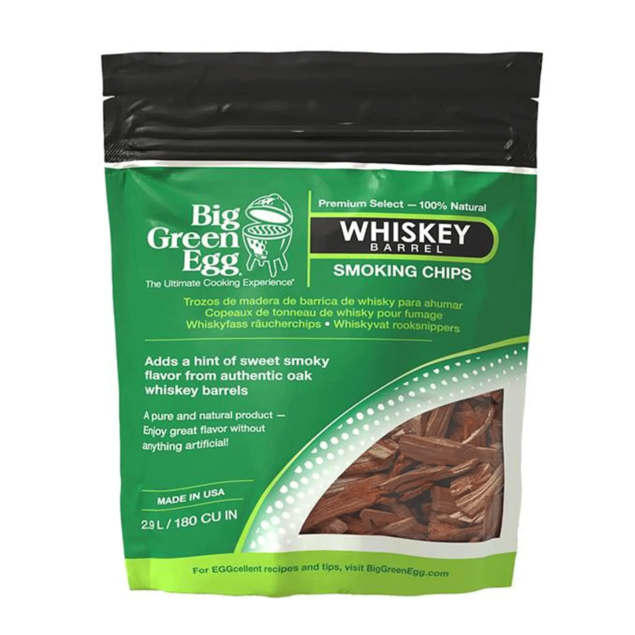 Big Green Egg Premium Whiskey Barrel Smoking Chips Premium Whiskey Barrel Smoking Chips