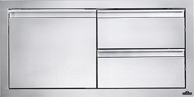 Napoleon 36 x 16 inch Single Door & Double Drawer Combo 36 x 16 inch Single Door & Double Drawer Combo — BI-3616-1D2DR (FR)