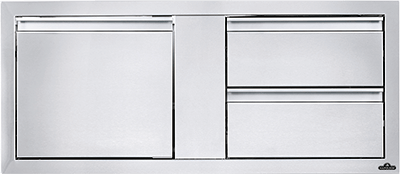 Napoleon 42 x 16 inch Single Door & Double Drawer Combo 42 x 16 inch Single Door & Double Drawer Combo — BI-4216-1D2DR (FR)