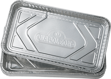 Napoleon Large Grease Drip Trays (14 x 8 inch) Pack of 5 14 x 8 inch, pack of 5 Large Grease Drip Trays (14 x 8 inch) Pack of 5 14 x 8 inch, pack of 5 — 62008 (FR)