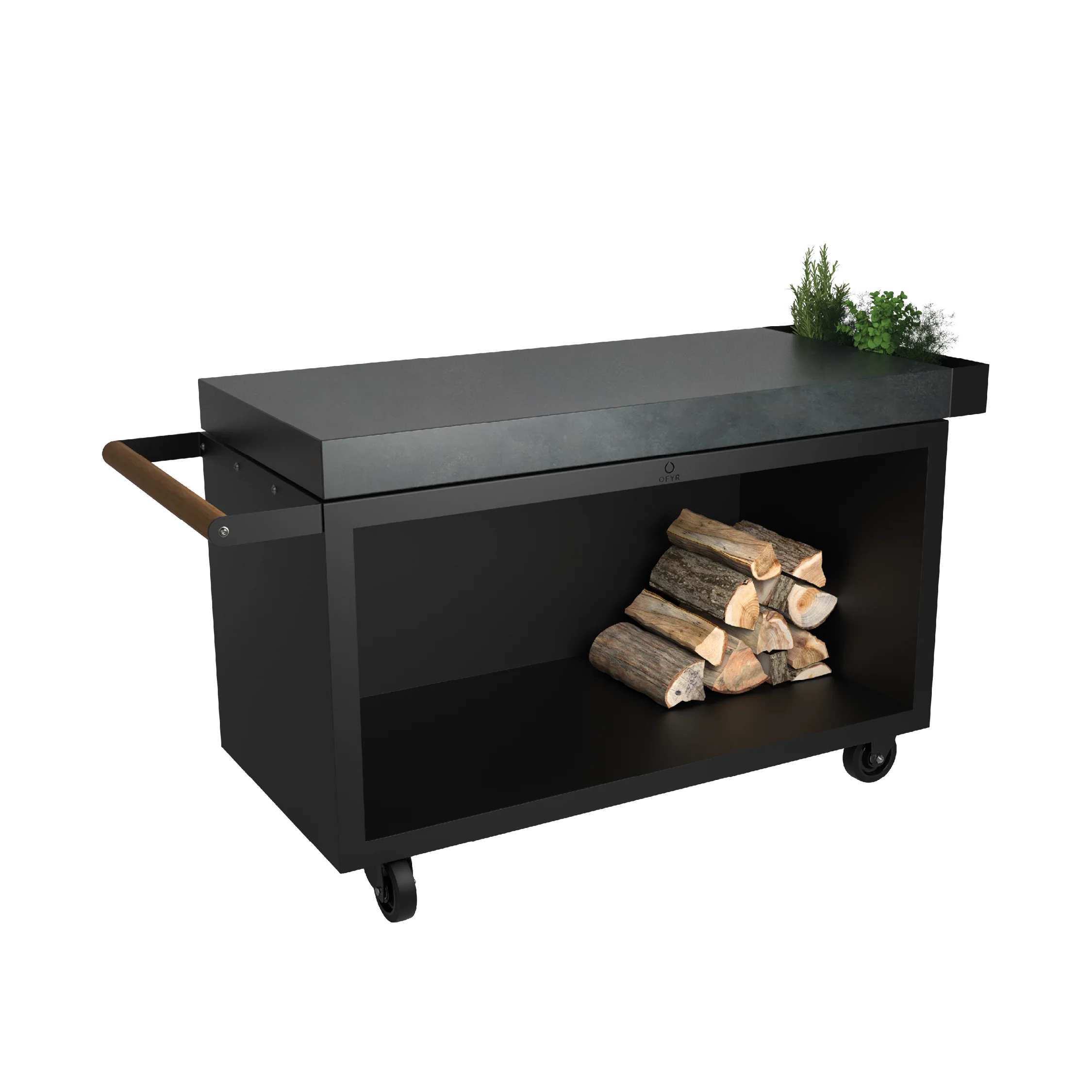 OFYR Mise en Place PRO table Mise en Place PRO table — 135 / Black / Dark grey ceramic — MP-B-135-PRO-CD (EU)