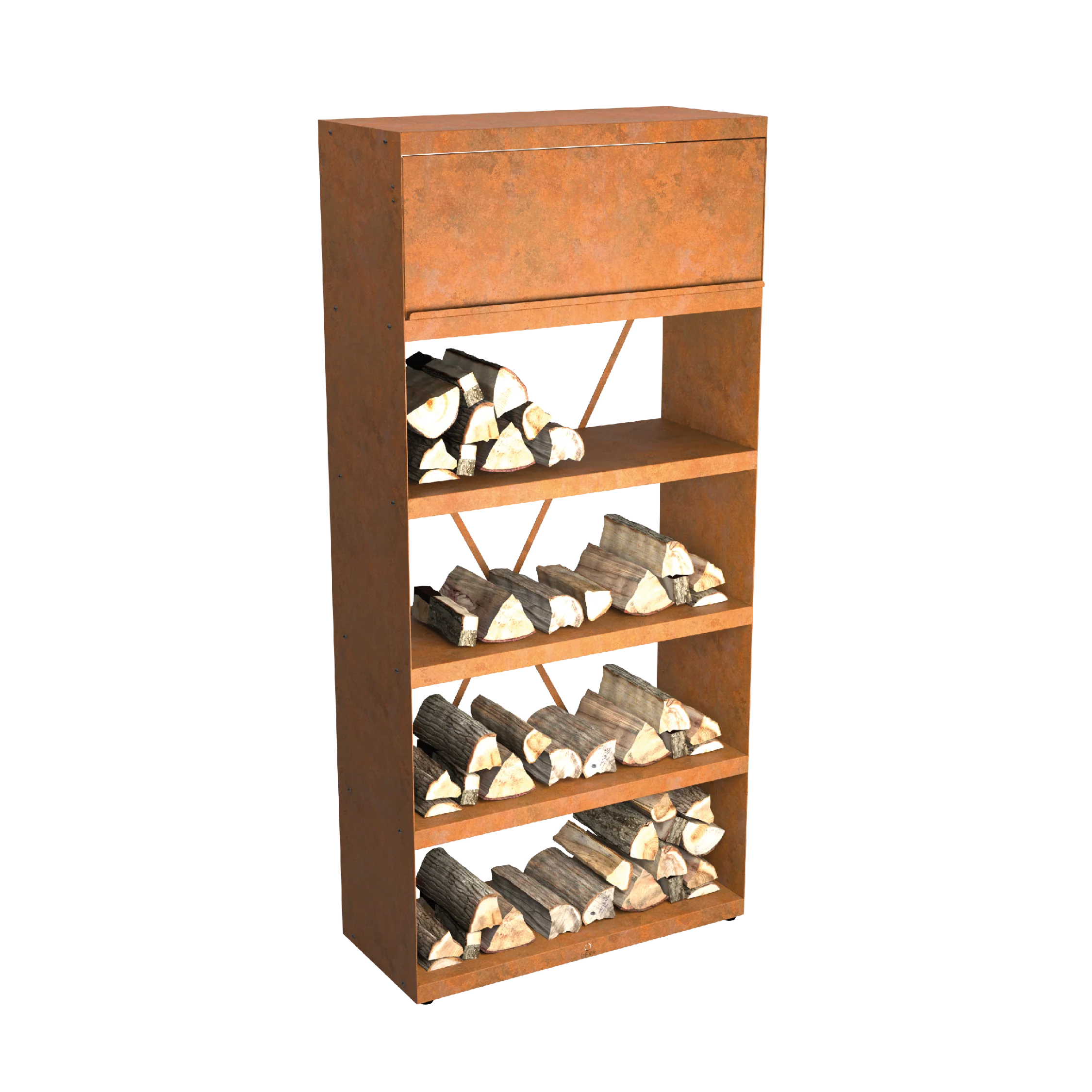OFYR Wood storage cabinet Wood storage cabinet — 100 / Corten — WS-100 (EU)