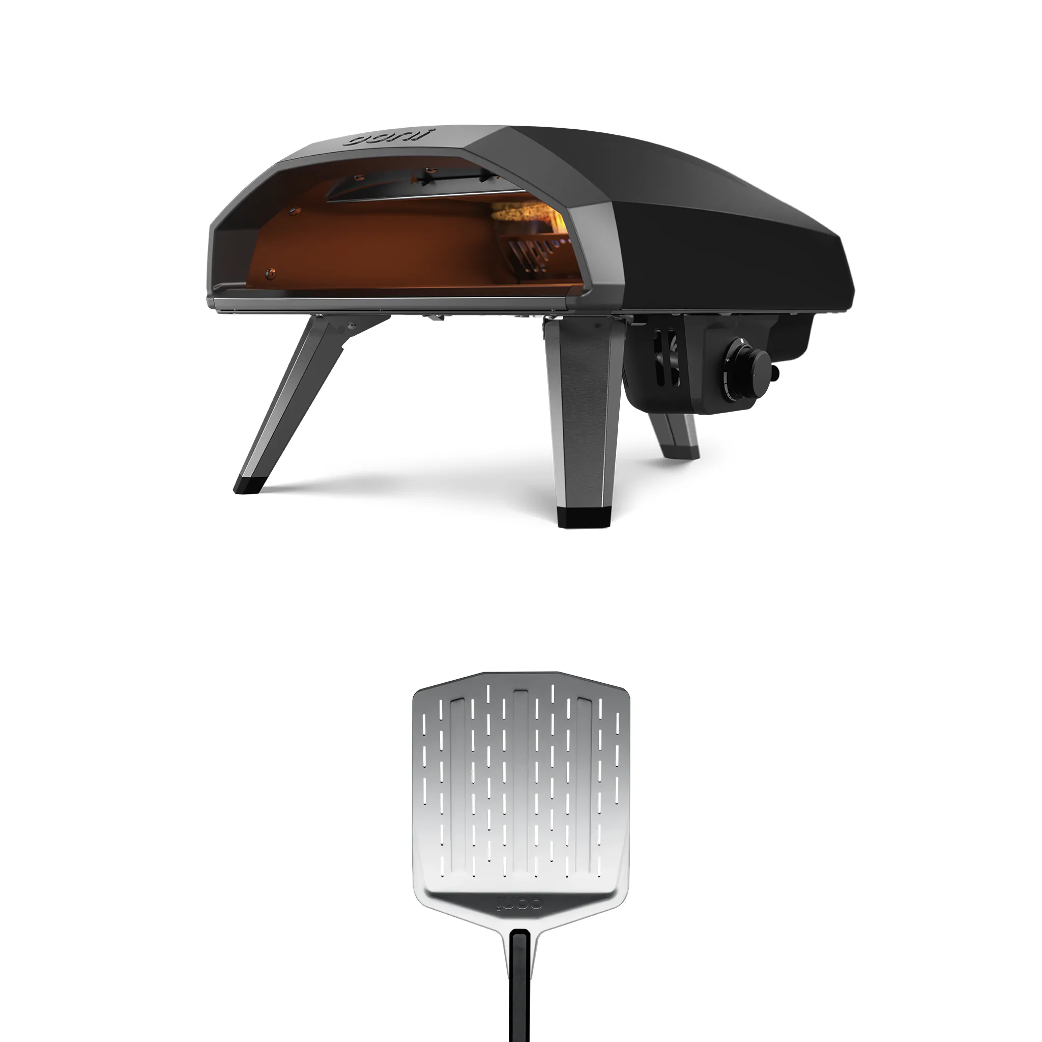 Ooni Ooni Koda 2 Pizza Peel Bundle Ooni Koda 2 Pizza Peel Bundle — 50 mBar / Foundry Black (EU)