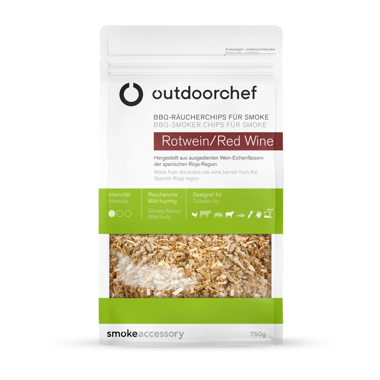 Outdoorchef SMOKE wood chips SMOKE wood chips — Red wine (FR)