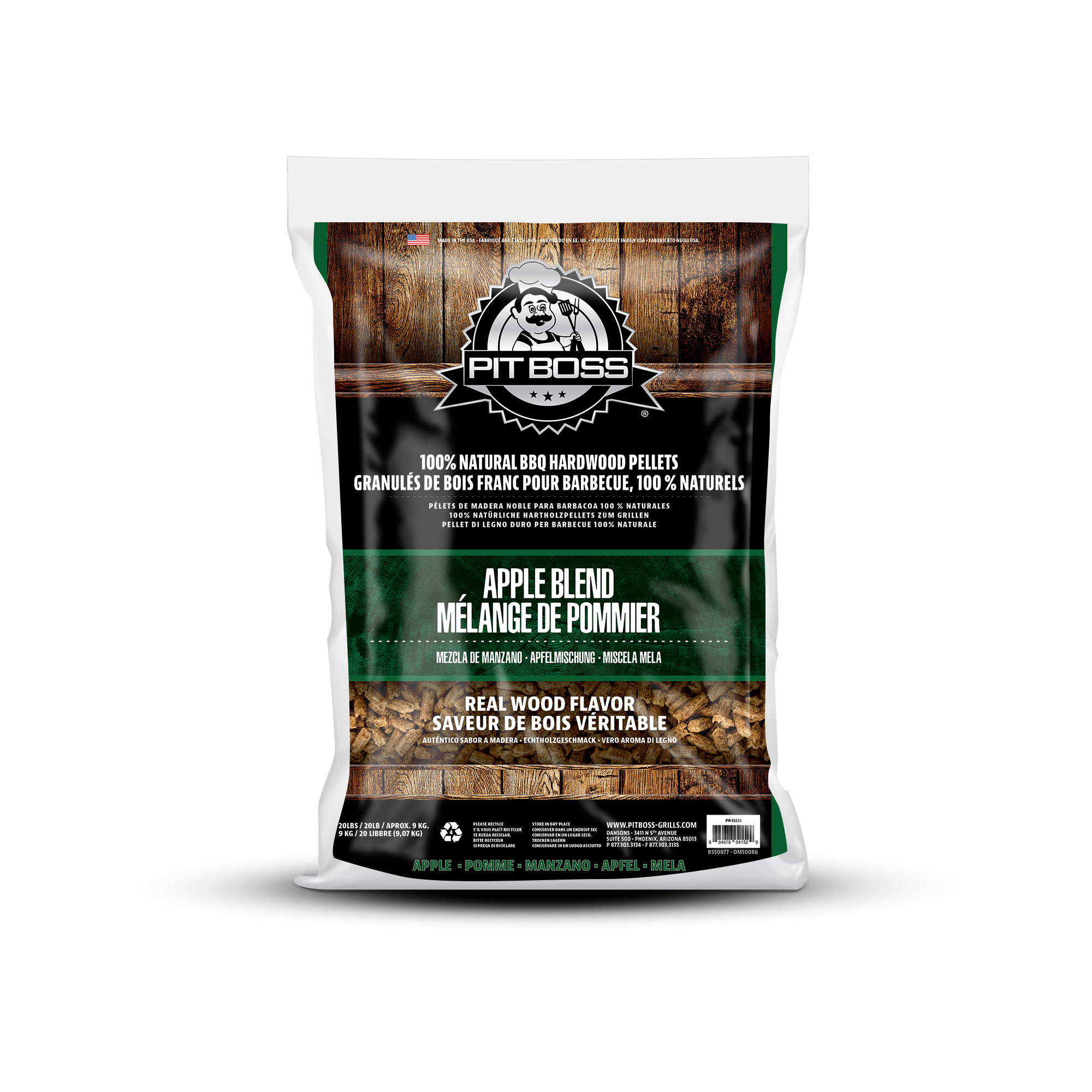 Pit Boss Apple Blend Wood Pellets — 9 kg Apple Blend Wood Pellets — 9 kg (FR)