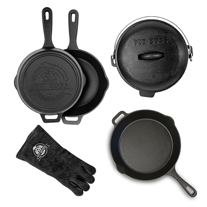 Pit Boss Cast Iron Starter Set — 6 Pieces Cast Iron Starter Set — 6 Pieces (FR)