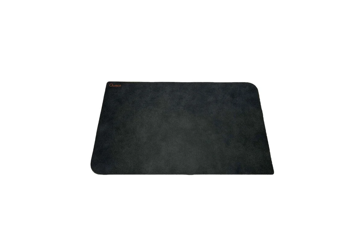 Quoco Leather placemats, 6 pieces Leather placemats, 6 pieces — Black — 90110 (EU)