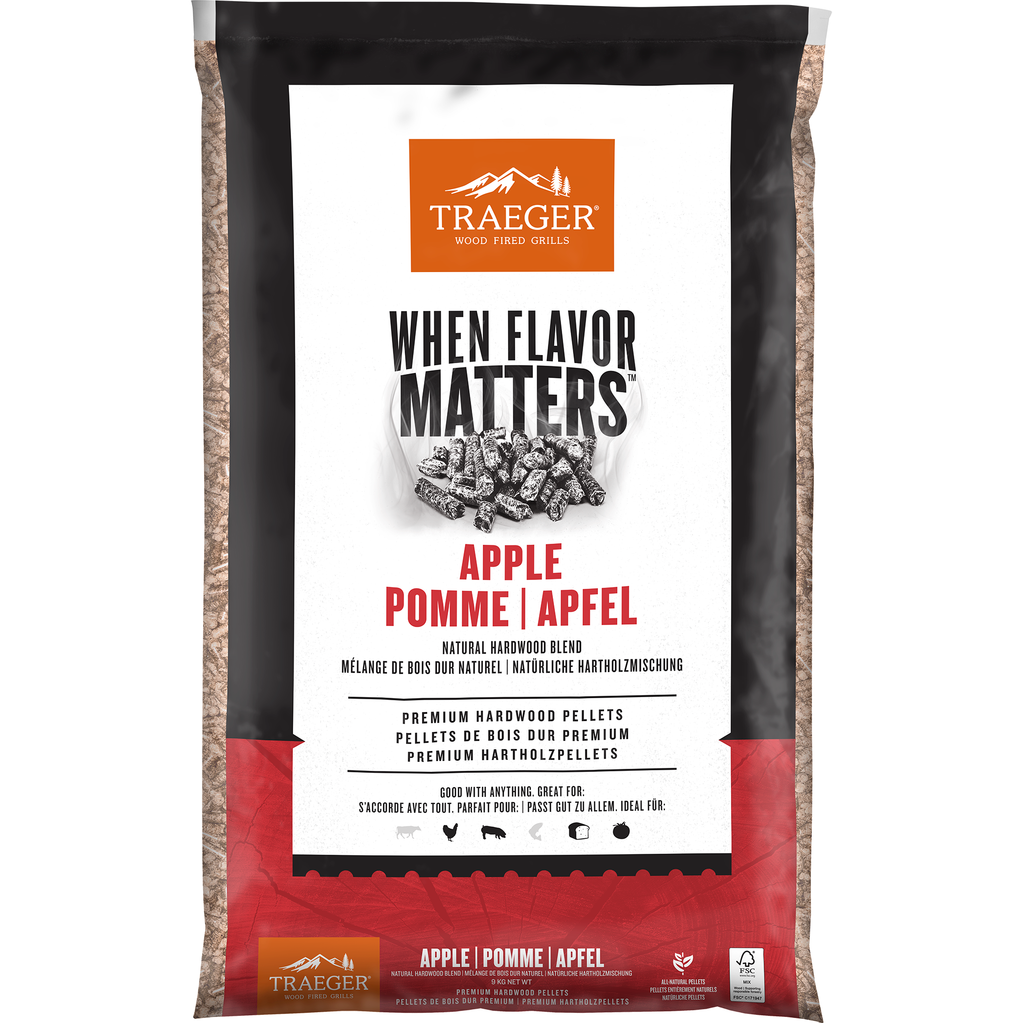 Traeger FSC Apple Wood Pellets FSC Apple Wood Pellets (FR)
