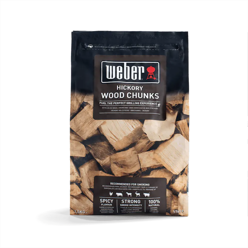 Weber Hickory Wood Chunks — 1,5 kg Hickory Wood Chunks — 1,5 kg — 17619 (FR)