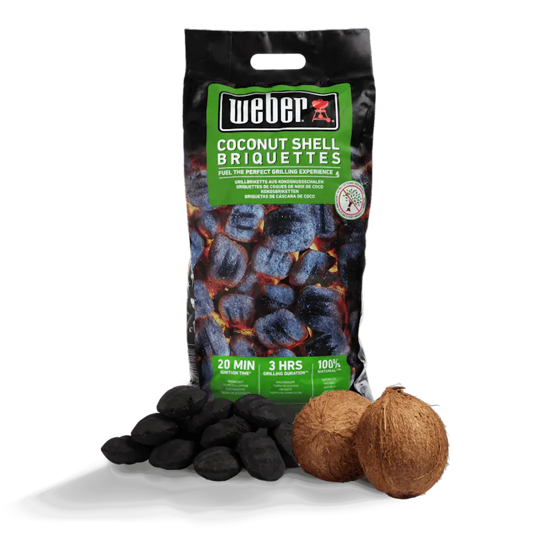 Weber Coconut Shell Briquettes — 4 kg Coconut Shell Briquettes — 4 kg — 18401 (FR)