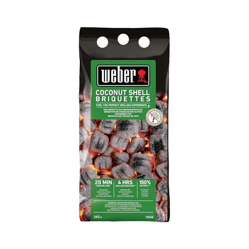 Weber Coconut shell briquettes — 2 kg Coconut shell briquettes — 2 kg — 18450 (FR)