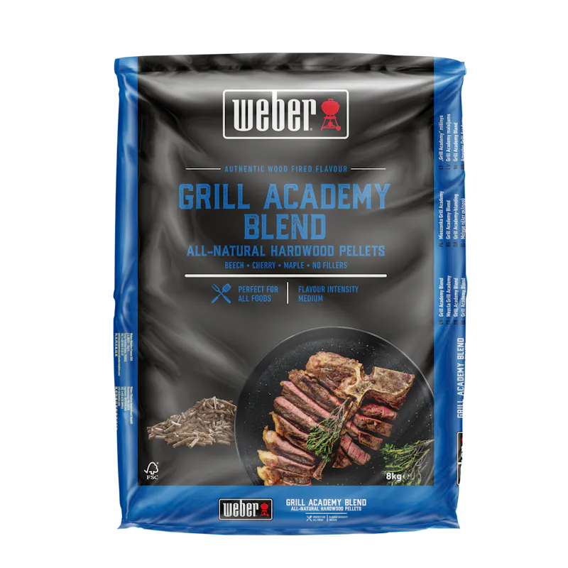 Weber Grill Academy Blend All-Natural Hardwood Pellets — 8 kg Grill Academy Blend All-Natural Hardwood Pellets — 8 kg — 3401051 (FR)