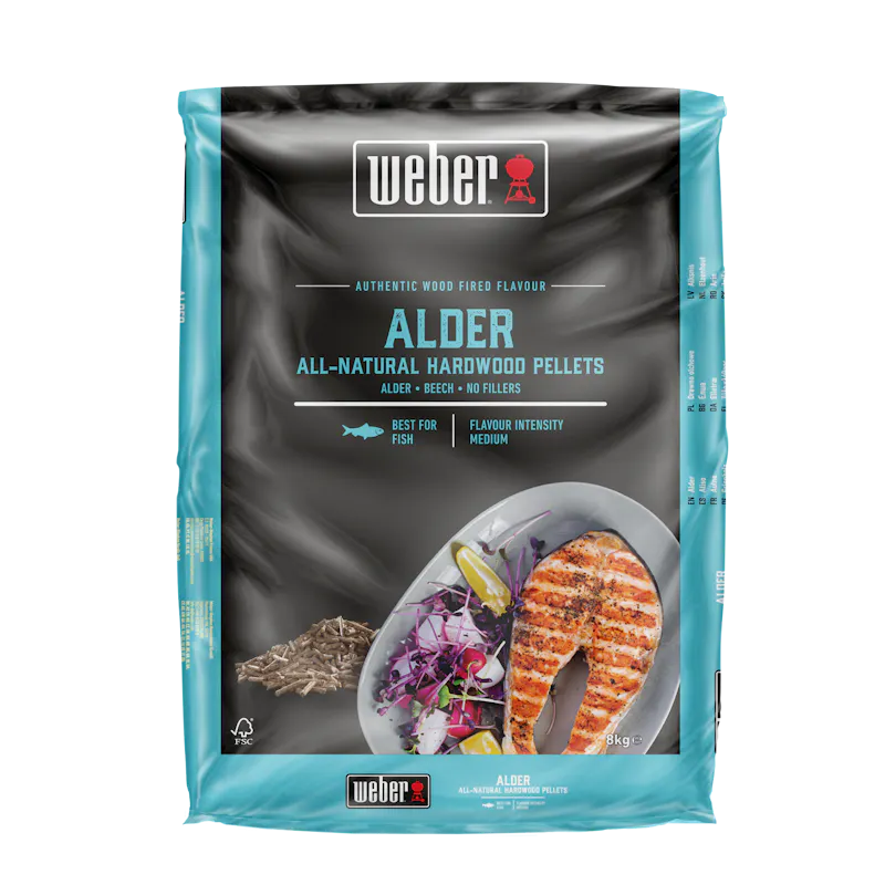 Weber Alder All-Natural Hardwood Pellets — 8 kg Alder All-Natural Hardwood Pellets — 8 kg — 3401052 (FR)