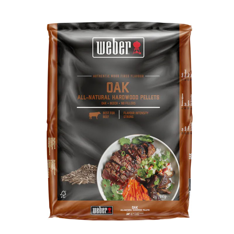 Weber Oak All-Natural Hardwood Pellets — 8 kg Oak All-Natural Hardwood Pellets — 8 kg — 3401053 (FR)