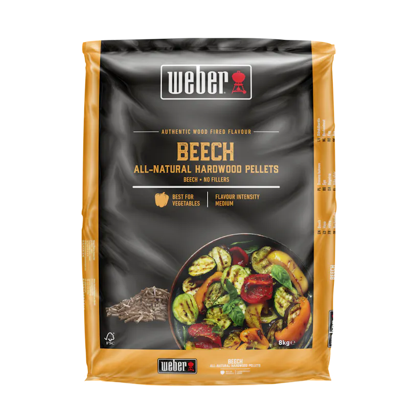 Weber Beech All-Natural Hardwood Pellets — 8 kg Beech All-Natural Hardwood Pellets — 8 kg — 3401054 (FR)