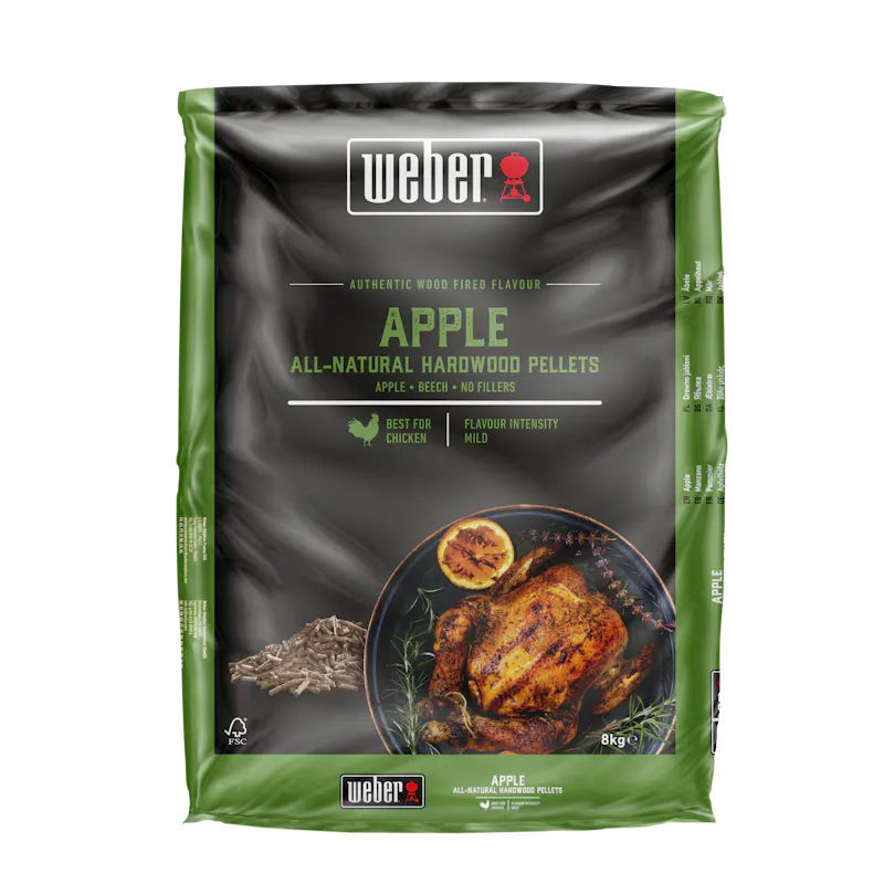 Weber Apple All-Natural Hardwood Pellets — 8 kg Apple All-Natural Hardwood Pellets — 8 kg — 3401055 (FR)