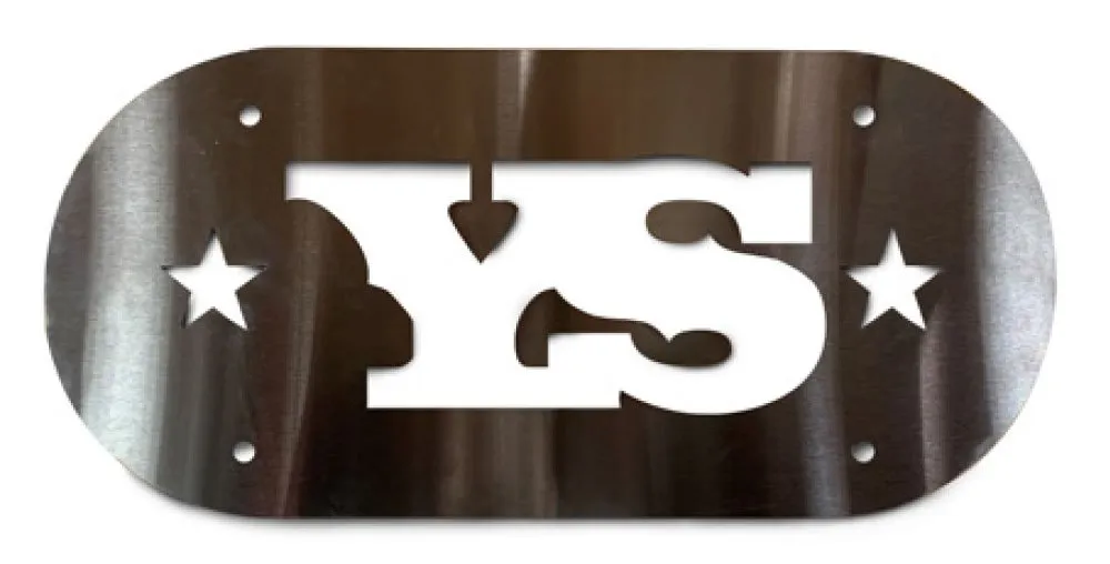 Yoder Smokers YS1500 Counterweight Sign (EU)